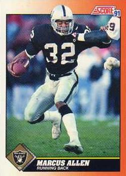Marcus Allen Los Angeles Raiders 1991 Score NFL #420